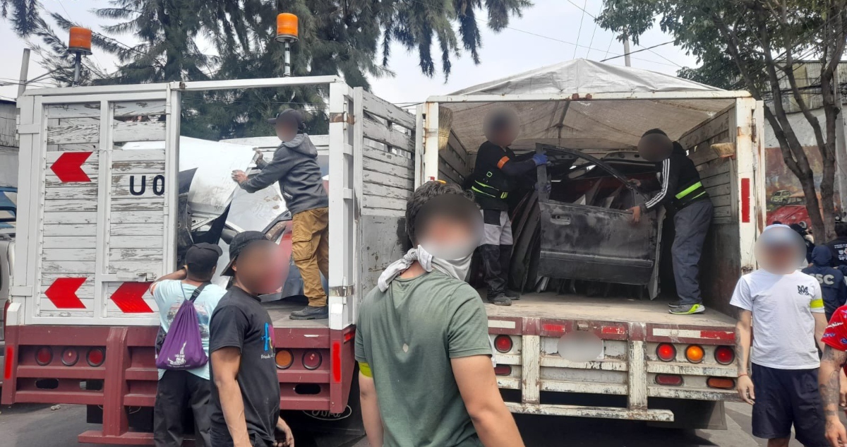 La SCC-CdMx decomisa 17.5 toneladas de autopartes en la Buenos Aires, pese a bloqueos