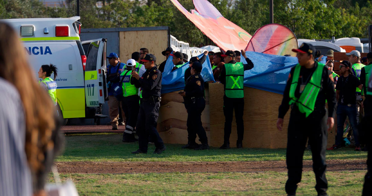 Colapsa estructura metálica en el festival AXE Ceremonia