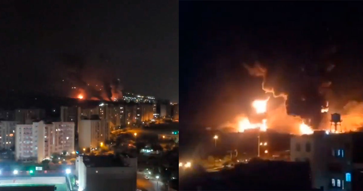 Irán lanza ataque contra una refinería israelí en Haifa